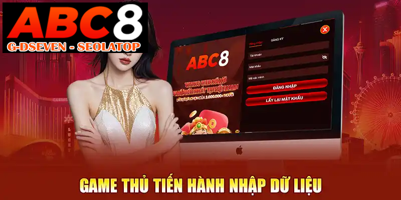 Game thủ tiến hành nhập dữ liệu