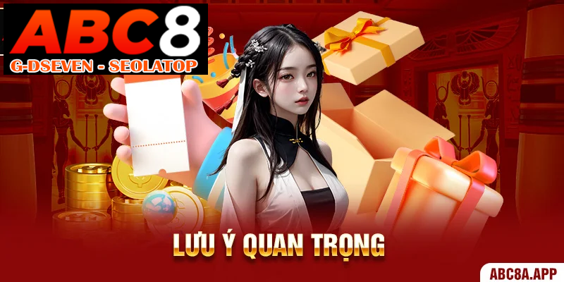 Lưu ý quan trọng